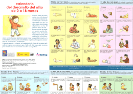 calendario del desarrollo del niño de 0 a 18 meses