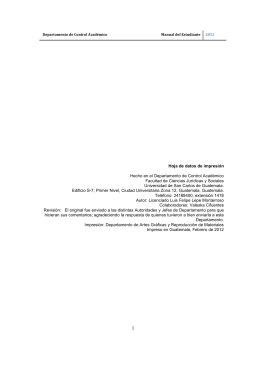 Manual del Estudiante - Facultad de Ciencias Jurídicas y Sociales