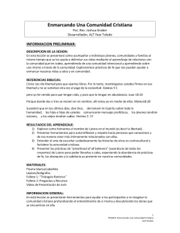Enmarcando Una Comunidad Cristiana