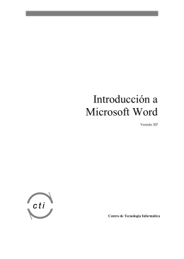 Manual del Microsoft Word