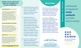folleto MEDIO AMBIENTE - Ente Nacional Regulador de la