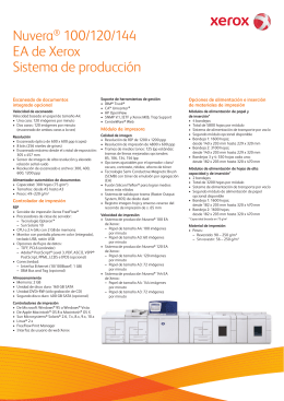 Folleto - Sistema de producción digital Xerox Nuvera™ EA (PDF
