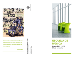Folleto inicio de curso - Sociedad Artístico Musical Santa Cecilia