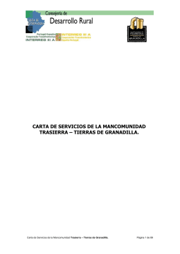 Contenido de la Carta de Servicios