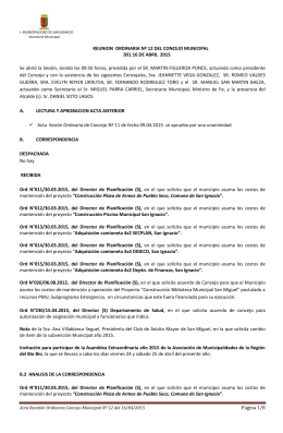 ACTA 12  - Municipalidad de San Ignacio