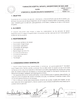 guion atencion al usuario en apoyo diagnostico