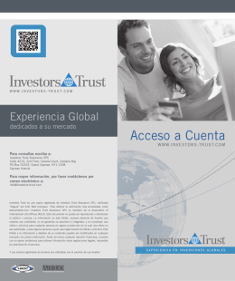 Acceso a Cuenta - Investors Trust
