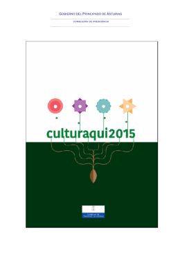 folleto culturaquí 2015 - Gobierno del principado de Asturias