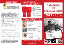 CATÁLOGO DE PUBLICACIONES CATÁLOGO DE PUBLICACIONES