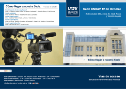 + Informate cómo llegar - Universidad Nacional de Avellaneda