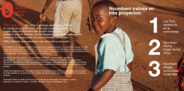 Nyumbani trabaja en tres proyectos: