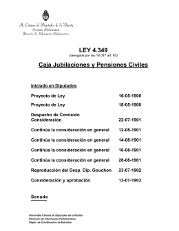 LEY 4.349 Caja Jubilaciones y Pensiones Civiles