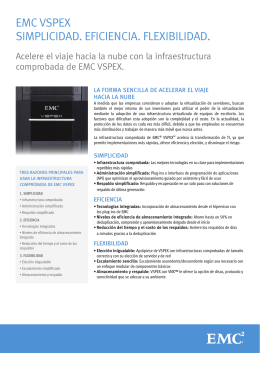 Folleto de la solución de EMC VSPEX
