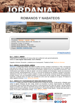 romanos y nabateos itinerario
