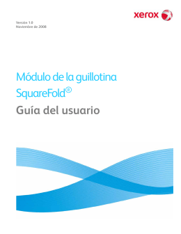 Módulo de la guillotina SquareFold Guía del usuario