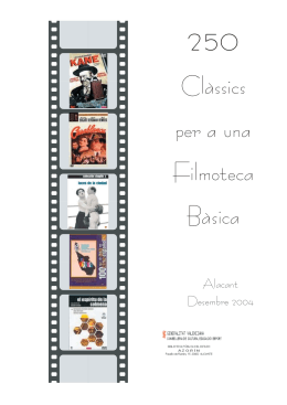 250 Clásicos para una filmoteca básica (Diciembre 2004)
