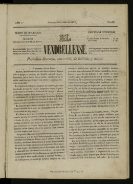 El Vendrellense del 24 de julio de 1859, nº 26