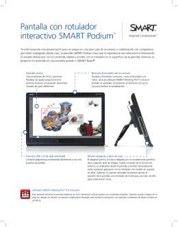 Pantalla con rotulador interactivo SMART Podium™