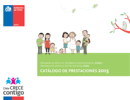CATÁLOGO DE PRESTACIONES 2015