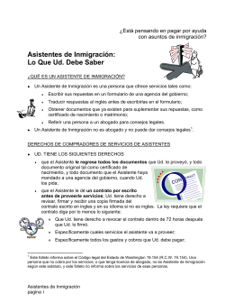 Asistentes de Inmigración