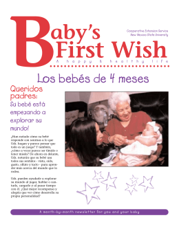 4 month - New Mexico Children Youth and Families at Risk (CYFAR)