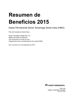 Resumen de Beneficios 2015