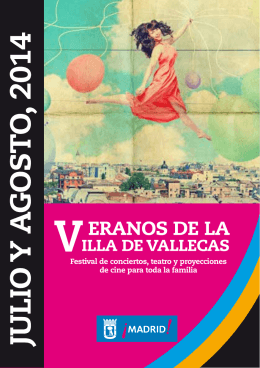 Folleto veranos de la Villa de Vallecas 2014