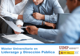 Liderazgo y Dirección Pública en colaboración con