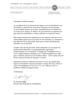 DONACIÓN DE RIÑÓN DE