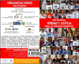 ORGANIZACIONES - Fundación para la Justicia