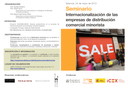 folleto seminario valencia international retailing