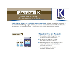 Black Algen de Klaren, descarga el folleto