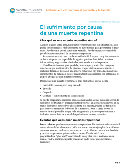 PE364S Grief After a Sudden Death - Spanish