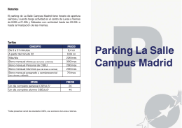 folleto parking.indd - La Salle Centro Universitario
