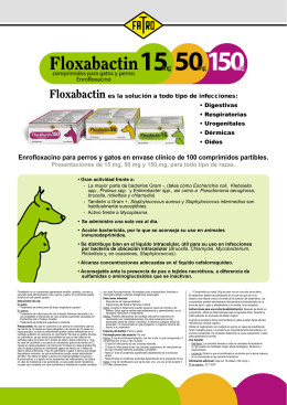 Enrofloxacino para perros y gatos en envase clínico de 100