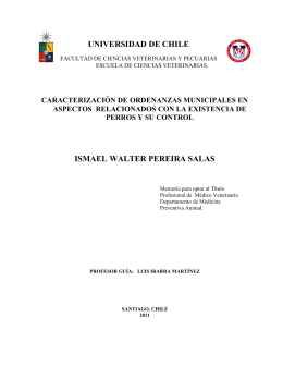 caracterización de ordenanzas municipales en aspectos