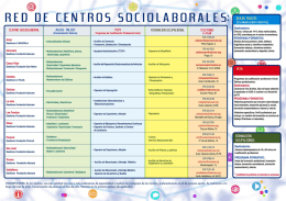 Programas formativos por Centro Sociolaboral
