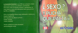 Sexo? pucha que palta!! - Asociación Germinal