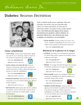 Diabetes: Recursos Electrónicos