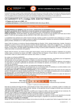 CX GARANTIT 6 FI ( Código ISIN: ES0152178002 )