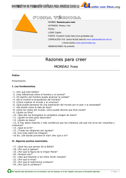 Razones para creer