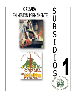 Subsidio 1 - Vicaría de Pastoral Orizaba