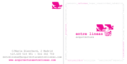 folleto en pdf - arquitectura entre lineas
