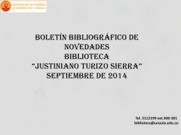 Boletín del mes de Septiembre