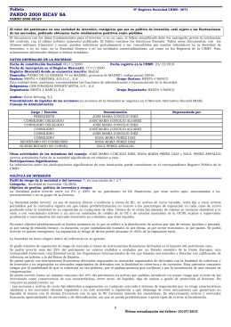 PANDO 2000 SICAV SA