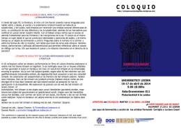 COLOQUIO - Universiteit Leiden