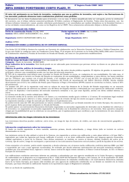 bbva dinero fondtesoro corto plazo, fi
