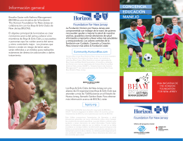 Información general - Boys and Girls Club Of New Jersey