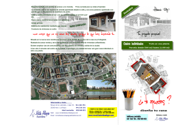 FOLLETO CHALETS R.1 - 2015 - Inmobiliaria Vista Alegre