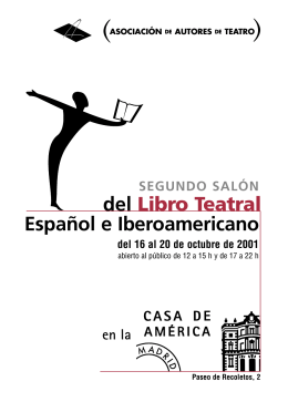 Español e Iberoamericano del Libro Teatral